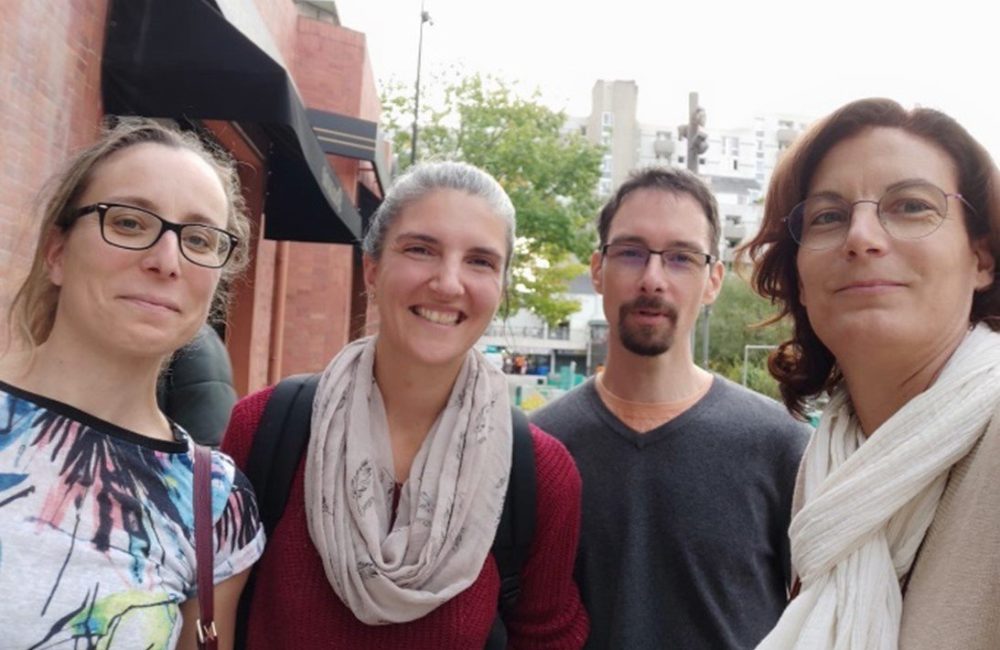 L’équipe: Hélène Demonfaucon (Miss Tea Green), Myriam Germain (Le Jardin Joyeux), Damien Frarier (Hope) et Anne Romeur ( ESSaime&Sème)