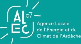 Logo ALEC07 bleu négatif
